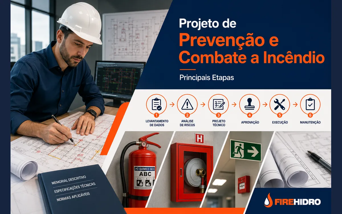 Projeto de prevenção e combate a incêndio: principais etapas