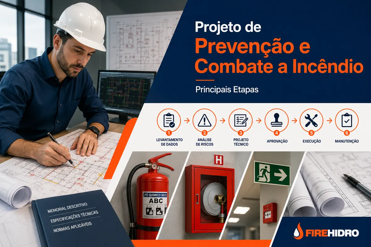 Projeto de prevenção e combate a incêndio: principais etapas